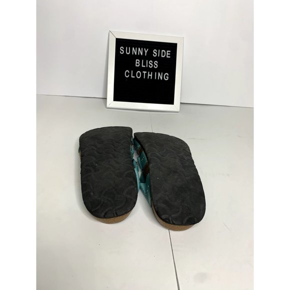 Betula By Birkenstock Women's Turquoise Lambada Studded Sandals Size 7 - Picture 8 of 12